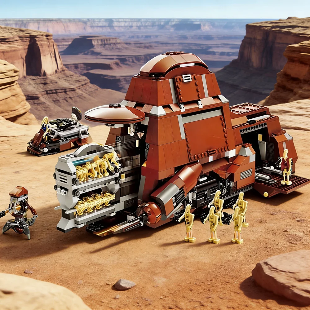 

Новый конструктор 7662 «Контейнеровоз для перевозки войск» (МТТ) — игрушка для детей, подарок на Рождество 05069