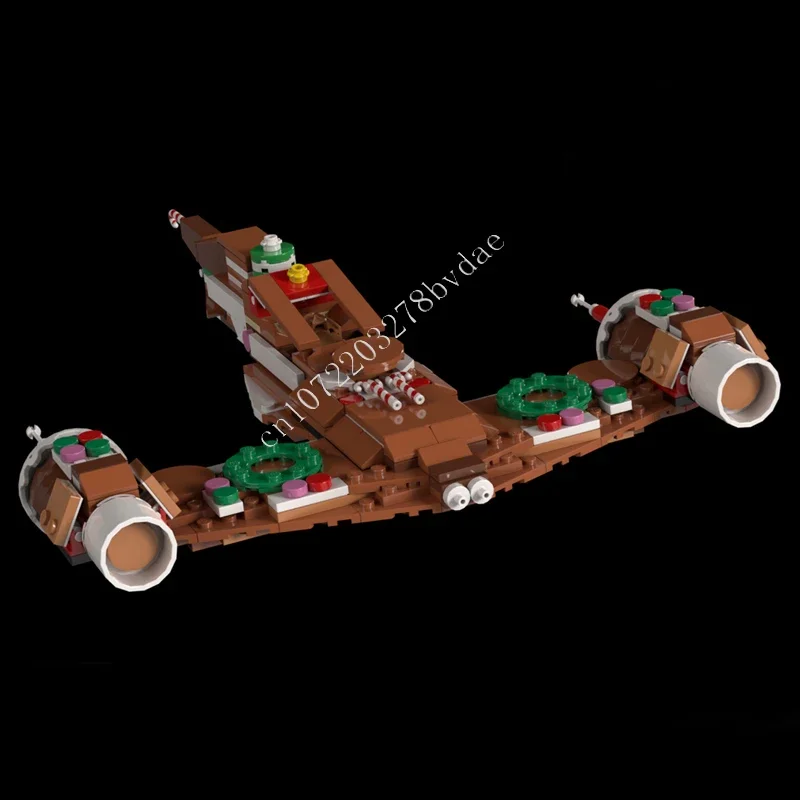 

Конструктор 337 деталей: Истребитель Gingerbread N-1, космическая война, военная модель, космический корабль, архитектурный конструктор, развивающая игрушка, подарок