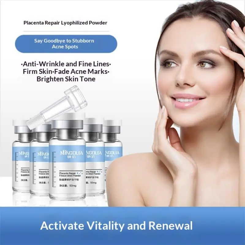 HOT Polypeptide Placenta Freeze-dried Powder Repair Facial Hydrating Nourishing Pore Shrinking Skin Rejuvenate Skin Care