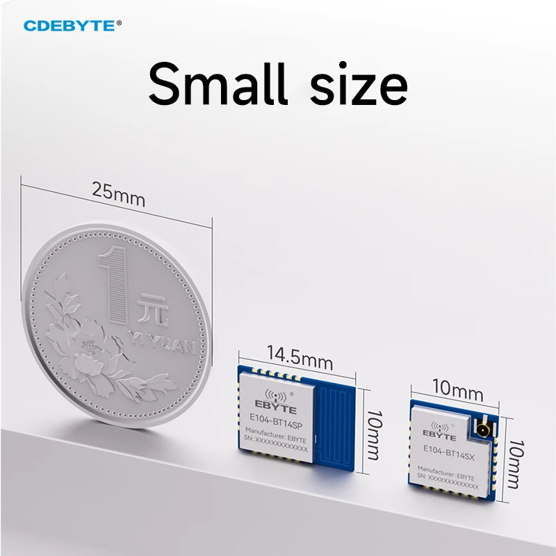 BLE 5.4 Blue-tooth to Serial Module Slave Role 9dBm UART CDEBYTE E104-BT14SP E104-BT14SX Low Power Consumption