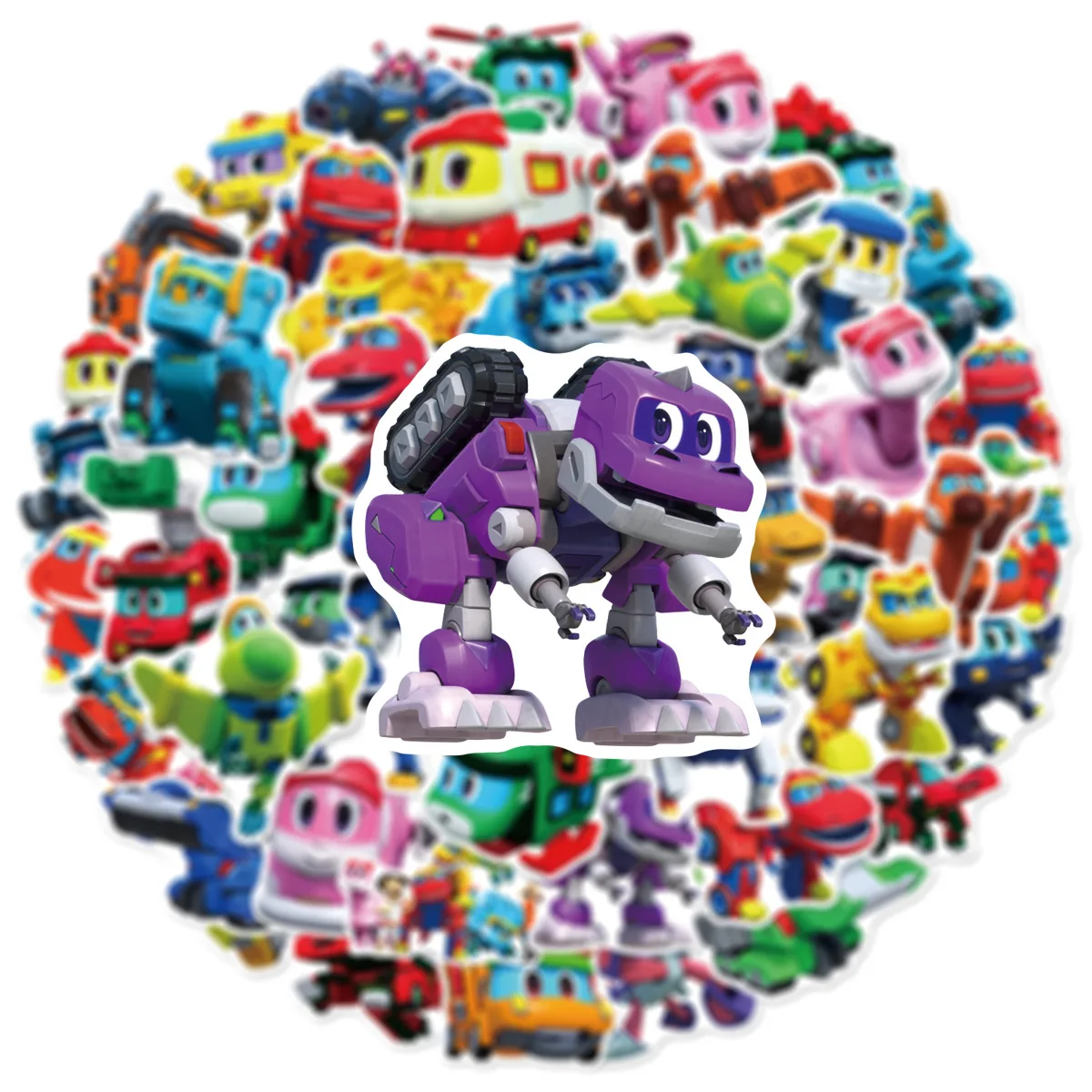 50 قطعة GOGO DINO الكرتون آلة التنين ملصقات مضحك الرسوم المتحركة الشارات DIY بها بنفسك حقيبة الثلاجة المحمول الغيتار سيارة دراجة الكتابة على الجدران ديكور #4