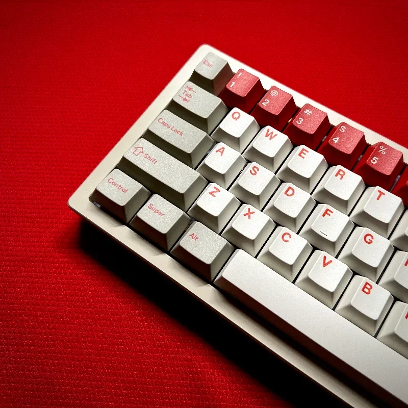 GMK juego de teclas con tema de alerta roja, tapa de teclado personalizada, PBT, ruso, coreano, perfil de cereza, tapa de tecla de juego para teclado mecánico, 179 teclas