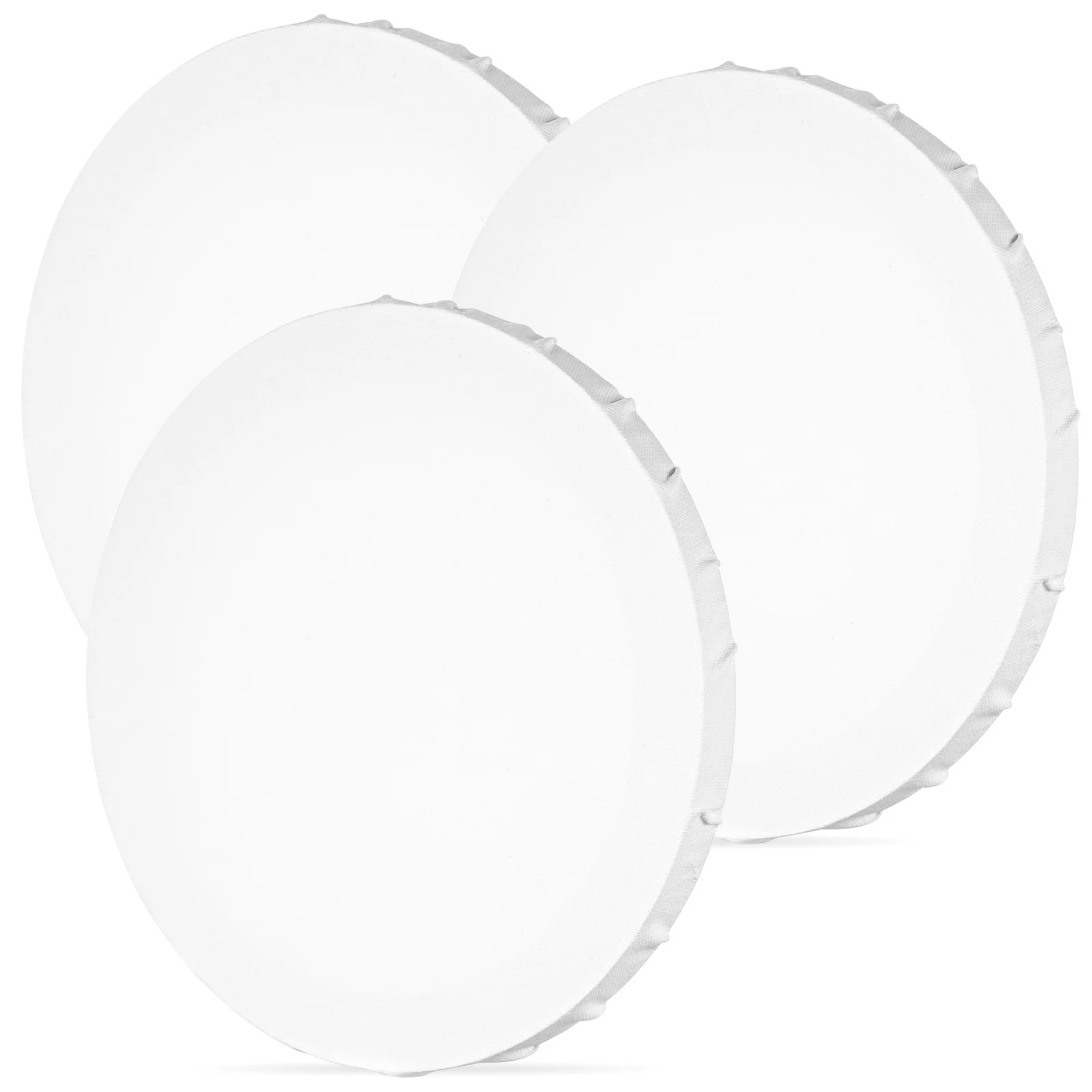 3Pcs Heavy-Duty Canvas Boards for Oil Painting Round DIY Panels Ideal for Beginners Art Enthusiasts Painting Supplies