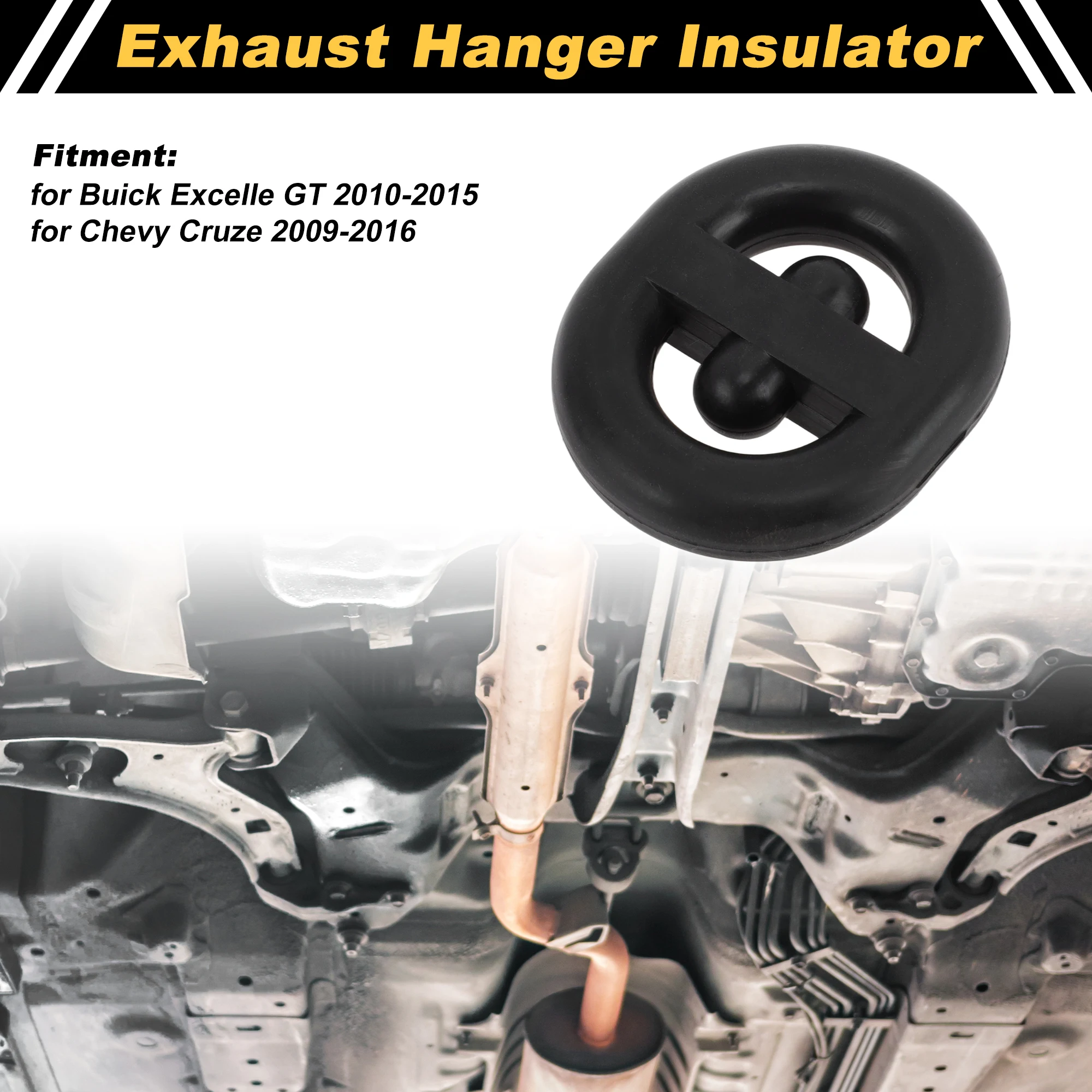 UXCELL Muffler Exhaust Hanger for Buick Excelle GT Replacement No.171253147 Black 1 Pc