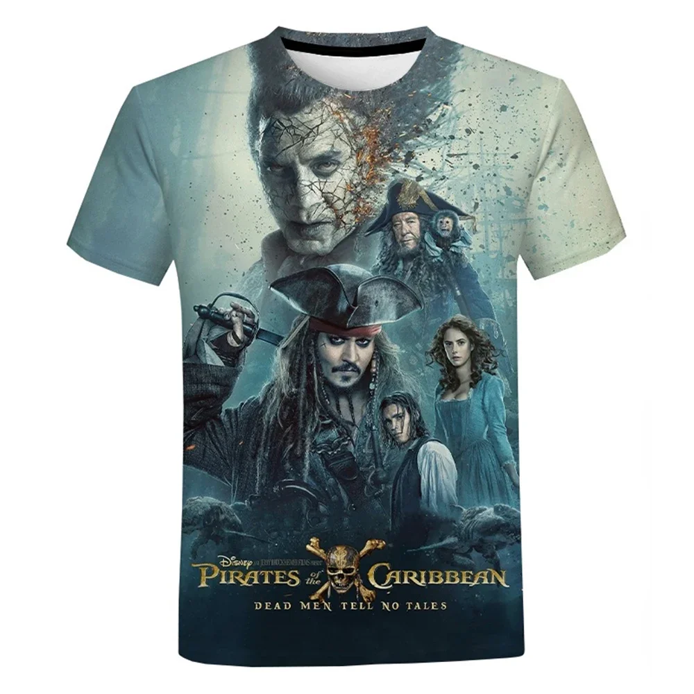 

2024 Summer Fashion Caribbean Sea 3D Printed Boys & Girls T-shirt Plus Size Loose Street Fashion Movie Casual Breathable Top 6XL