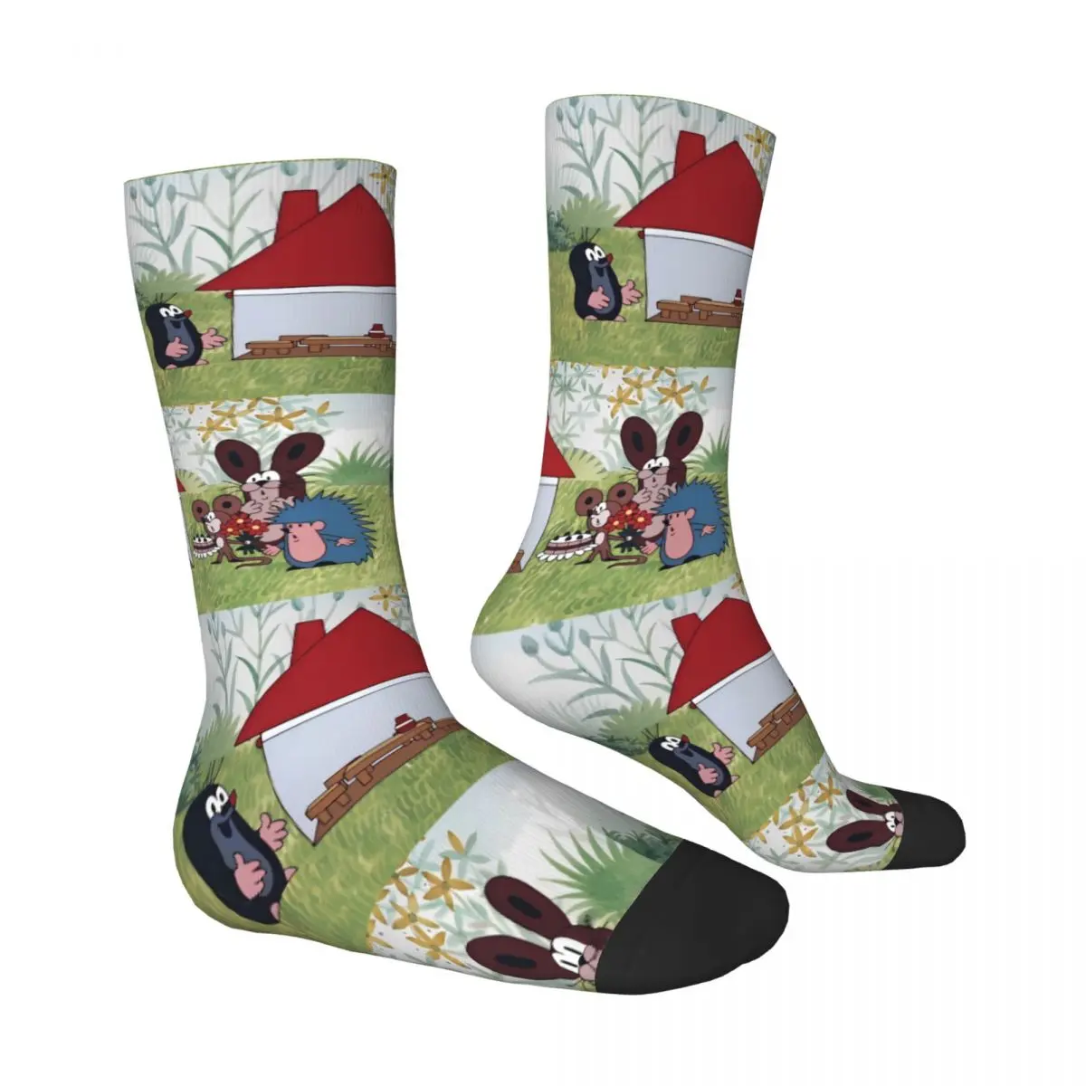 Krtek The Little Mole Socks Funny Stockings Winter Anti Bacterial Couple Socks Comfortable Pattern Outdoor Socks