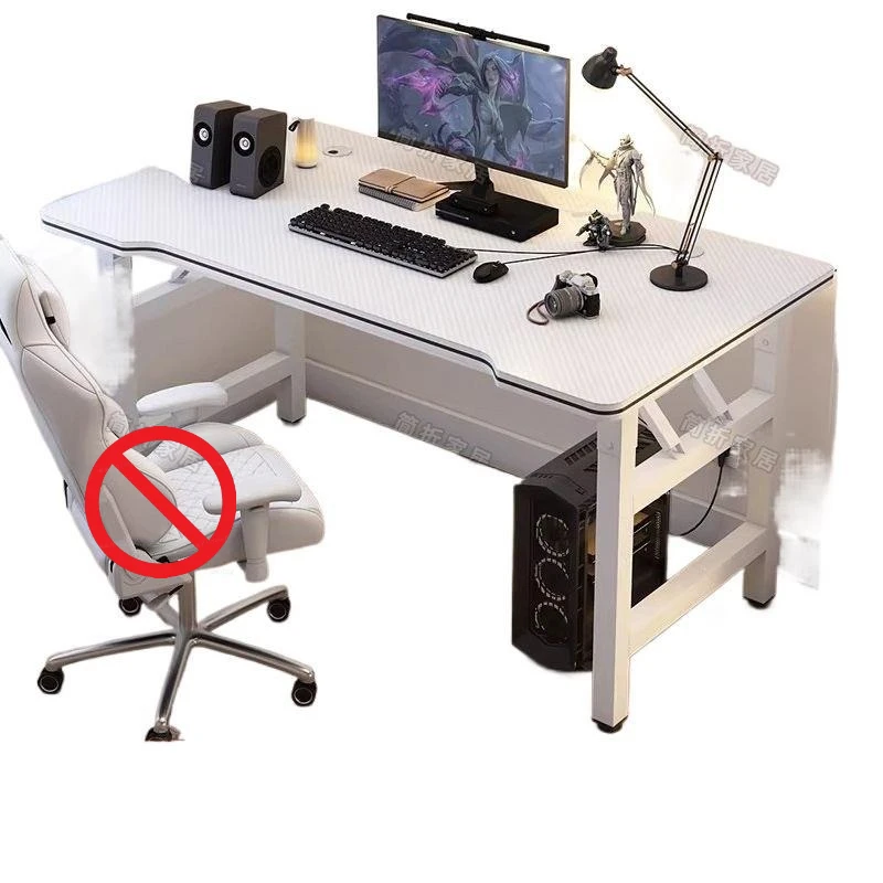 Carbon Fiber Texture Gaming Desk Foldable Computer Desk for Bedroom Home Office Study Laptop Stand - Gaming Computer Desk