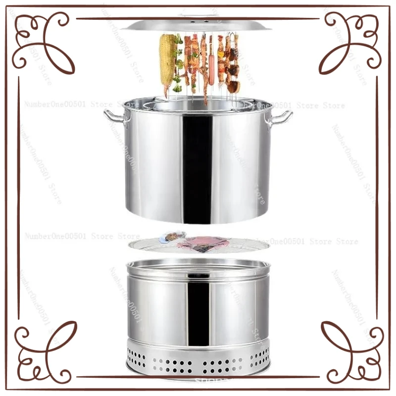 

Commercial Stainless Steel Smoke Free Hanging Roaster Oven for Whole Chicken Duck Goose Lamb Leg Shish Kebab -lbw095