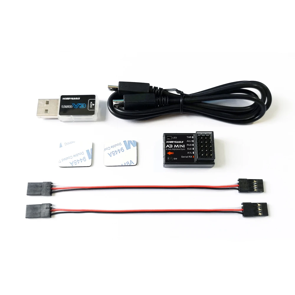 

HobbyEagle A3 Mini 6-Axis Gyro Stabilizer System 32-bit MCU for PPM &Multi-protocol Digital Serial Receivers 4.8g R/C Airplanes