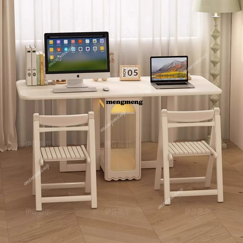 Mesa de Comedor Blanca de Cocina, Mesa de Comedor de Madera Multifuncional Impermeable, Mesa de Comedor Plegable de Pared, Muebles Plegables