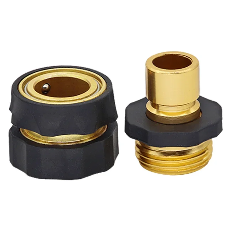 Suitable for car wash water gun watering hose connection fittings faucet 6 points through the water joints