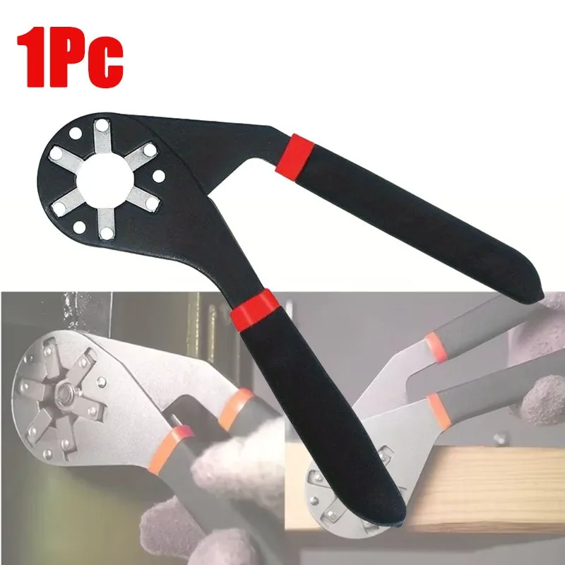 

1Pc/2Pcs 8 in Multifunctional Adjustable Universal Wrench with Chrome Craftsman Wrench Grip Multifunctional Repair Hand Tool