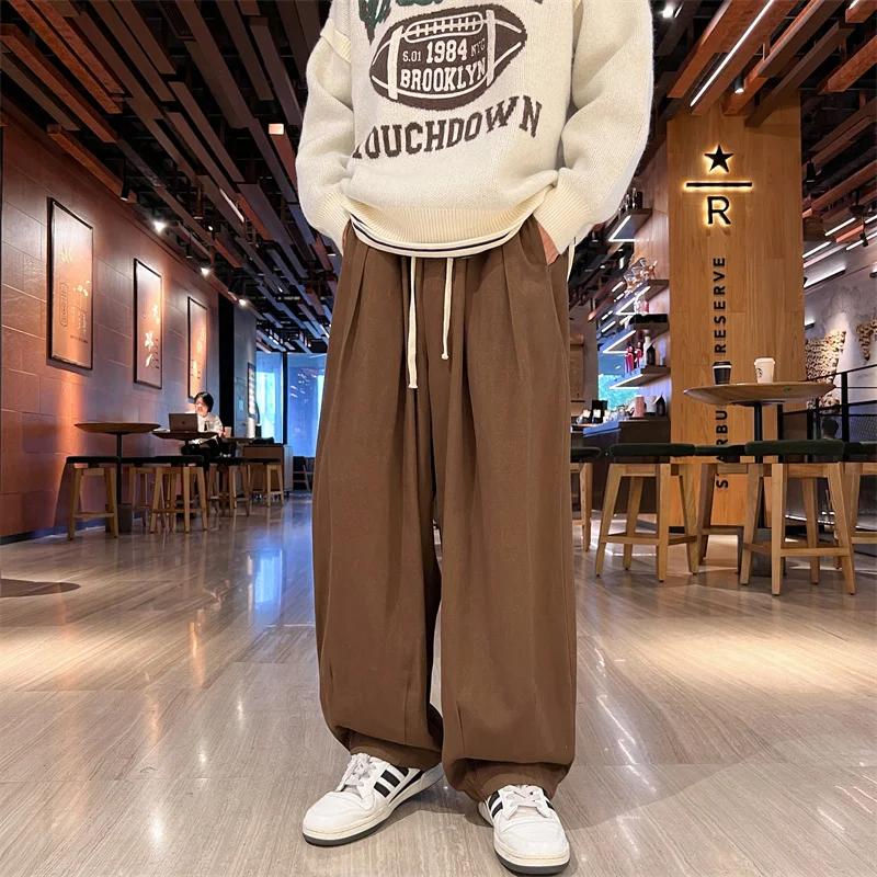 

New Autumn Men's Cotton Casual Trousers Harajuku Style Streetwear Harem Pants Men Fashion Long Male Loose Sweatpants M-5XL