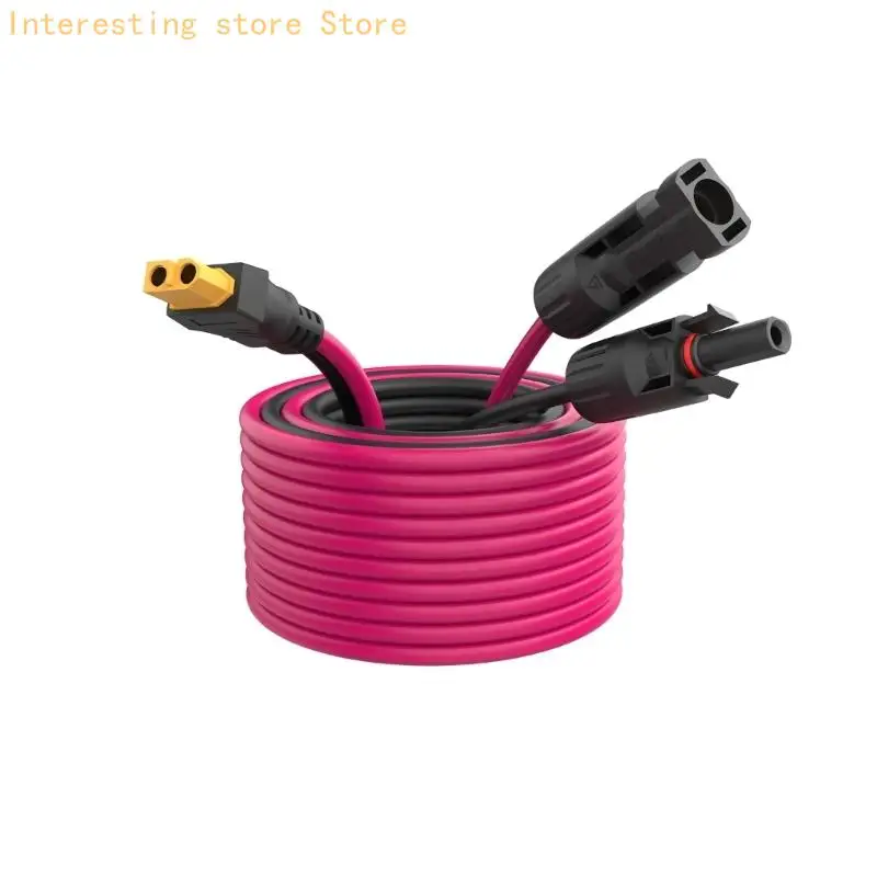 XT60F Energy Storage Input Cable with Male and Female Panel Plugs Polarity Cables for Home Backup and Camping Equipment 55KC