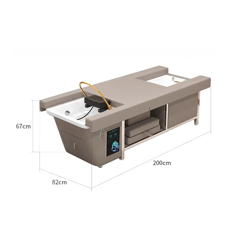 Salon Multi-functional Head Spa Thai Foot Massage Bed Pedicure Shampoo Bed