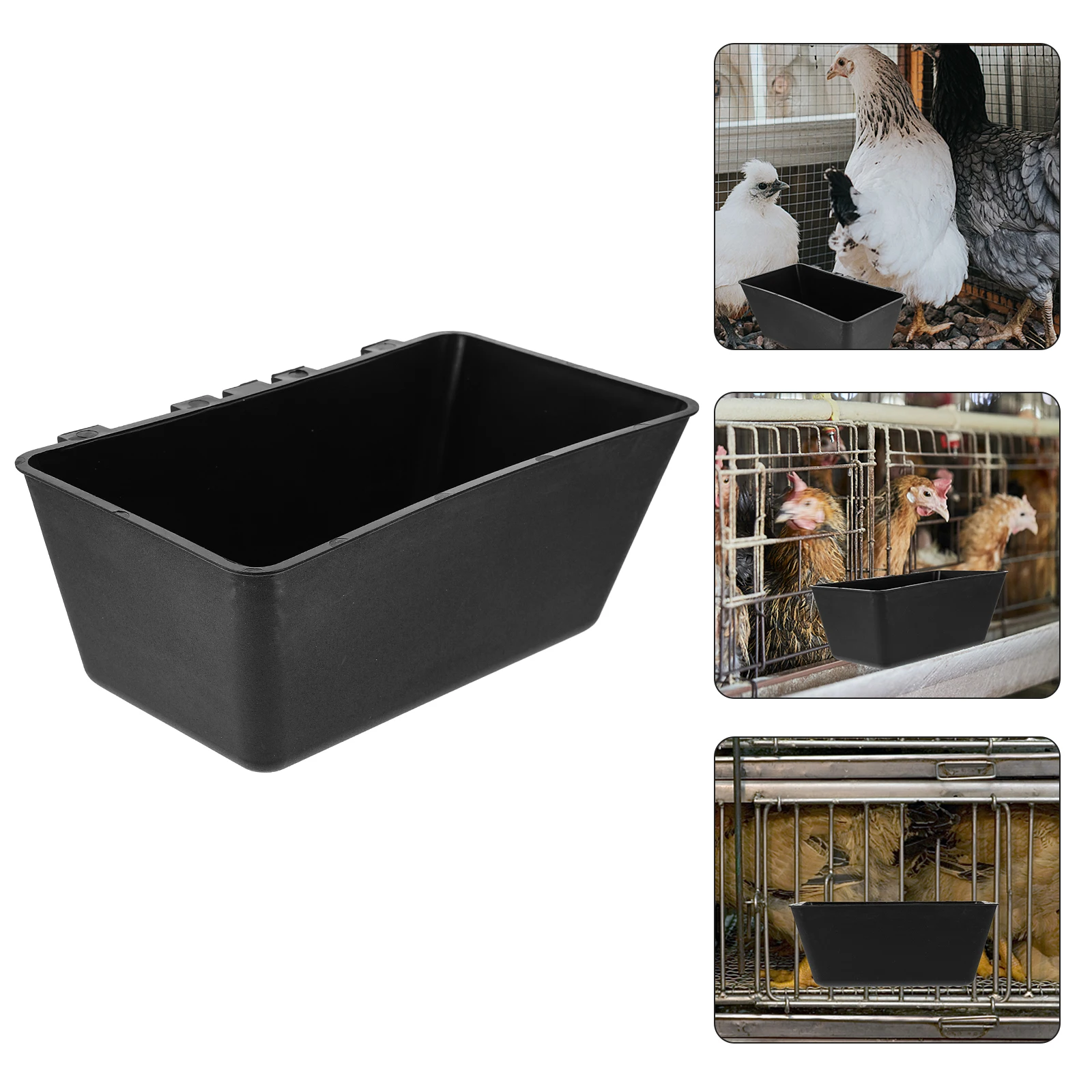 

Poultry Chicken Duck Goose Bird Pigeon Feeding Trough Supplies Container Durable Water Trough Chick Feeder Poultry Feeders