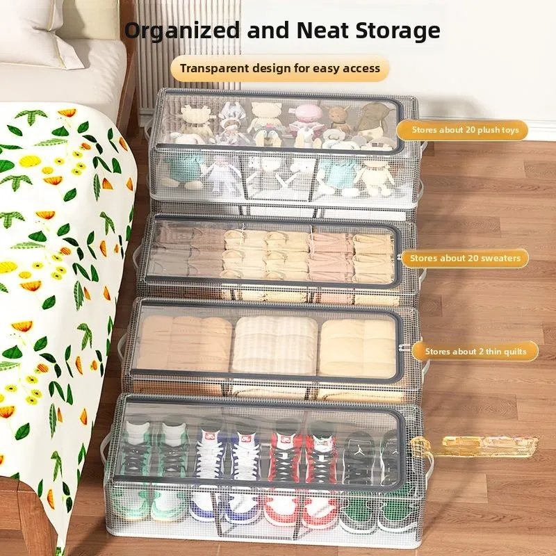 

Acrylic Transparent Shoe Box Storage Organizer Stackable Shoe Cabinet Bed under Storage Box Space Saving European Style Plastic