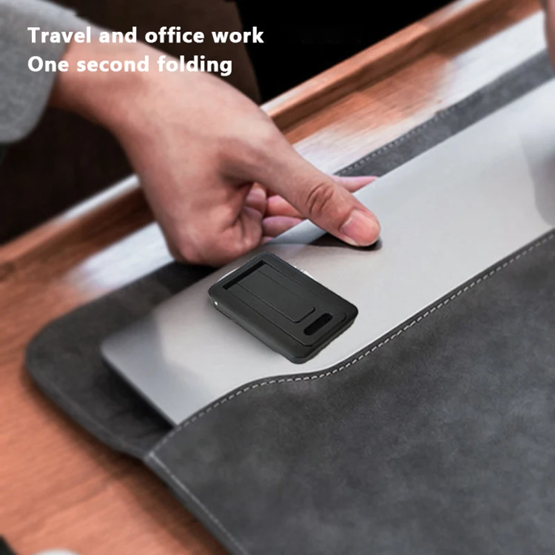 2 Stück tragbarer selbst klebender Mini-Laptopst änder unsichtbarer Tastatur ständer für Schreibtisch Laptop halter Füße Universal halterung