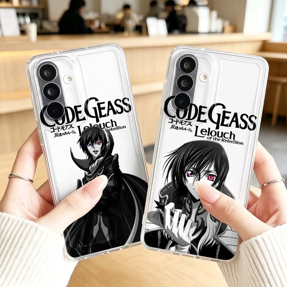 Anime CODE GEASS Rebellion Cover For Samsung Galaxy A71 A57 A56 A55 A54 A53 A51 A17 A16 A07 A06 A05 Transparent Phone Case