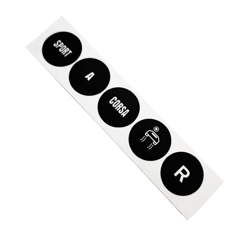 Vinyl Gear Selector Button Sticker Decal Designed Specifically for Maserati For Gran for turismo Interior Accessories