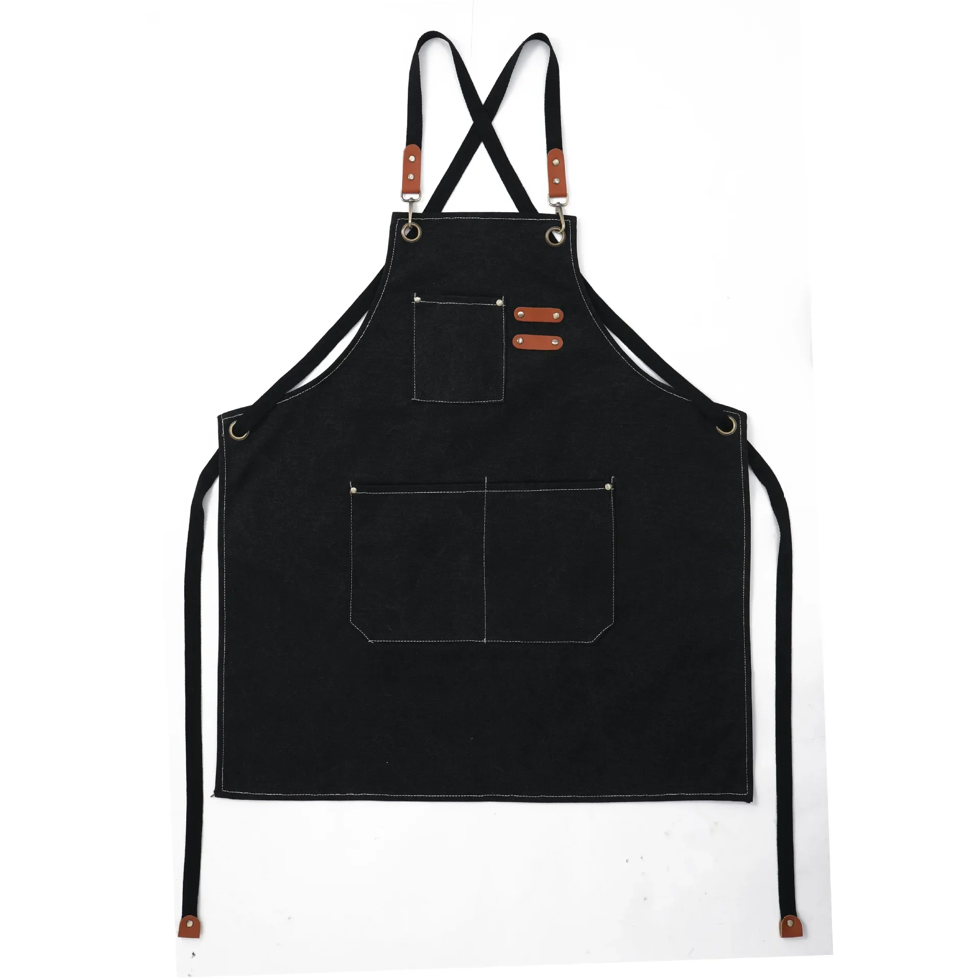 Thickened Children Canvas Apron Studio Waterproof Coffee Shop Apron Kitchen Cooking Apron Sleeveless Biking Bibs Pinafores