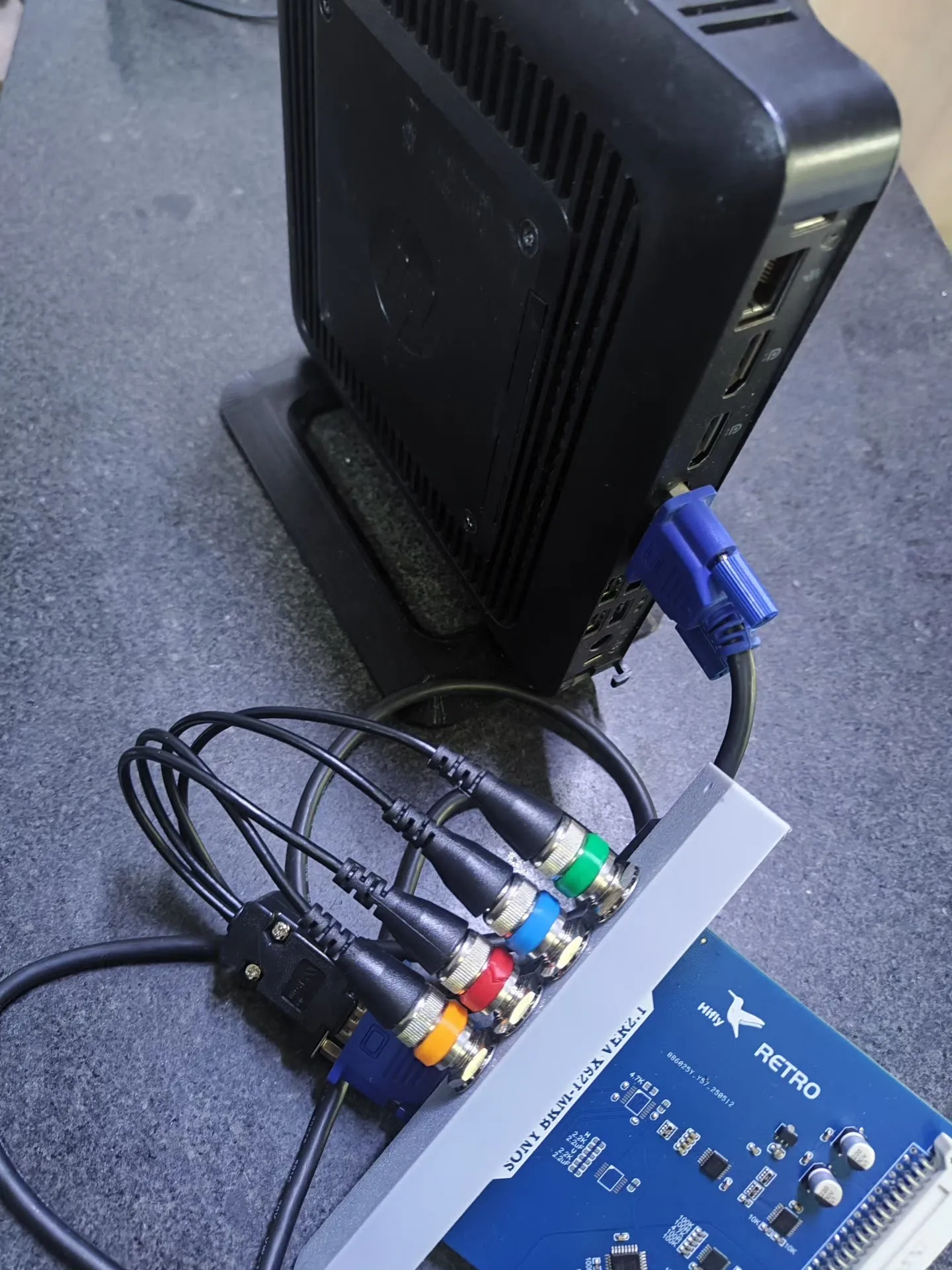 VGA to RGBS / Component (YPbPr) / S-Video / Composite AV Converter Cable for Mister & Raspberry Pi Low-Res Output to CRT Monitor view 4