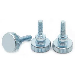 1-5pcs M3 M4 M5 M6 M8 M10 GB834 DIN464 Knurling Head Knurled Thumb Screw Hand Tighten Curtain Wall Lock Screws