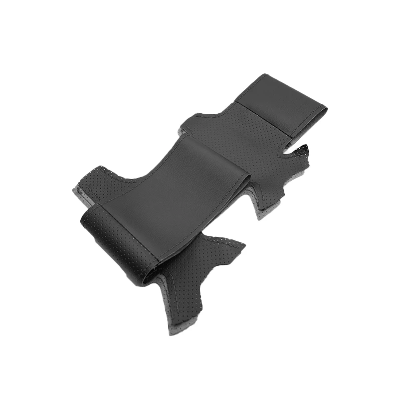 For Nissan Almera N16 X-Trail T30 Primera P12 Terrano 2 Pathfinder For Renault Samsung SM3 Steering Wheel Black Leather Cover