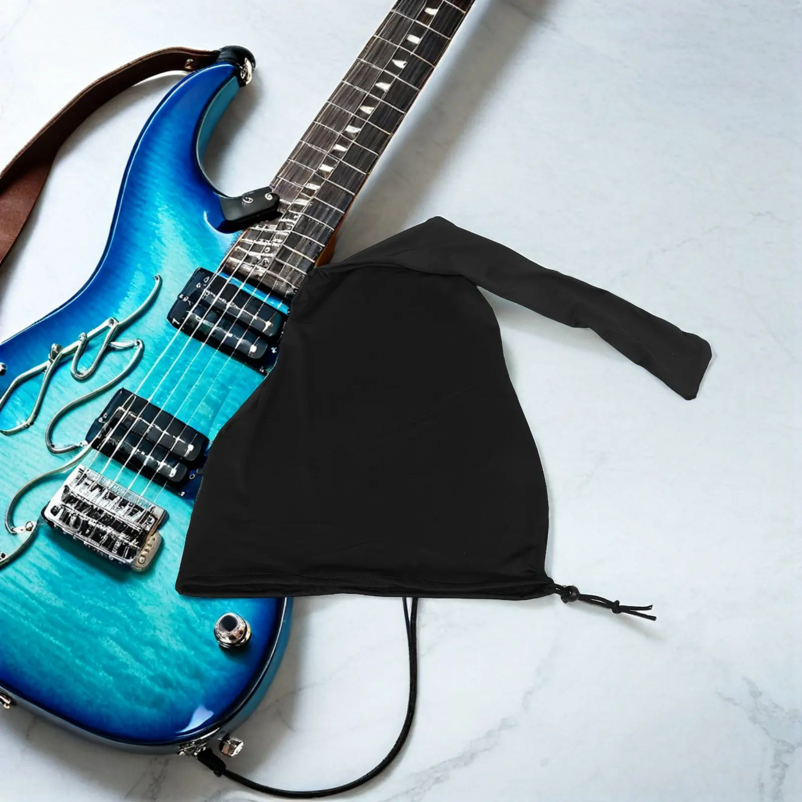 

Черный пылезащитный чехол для гитары из высокоплотного полиэстера, защитный чехол-сумка для акустической и классической гитары, на шнурке, для хранения и путешествий