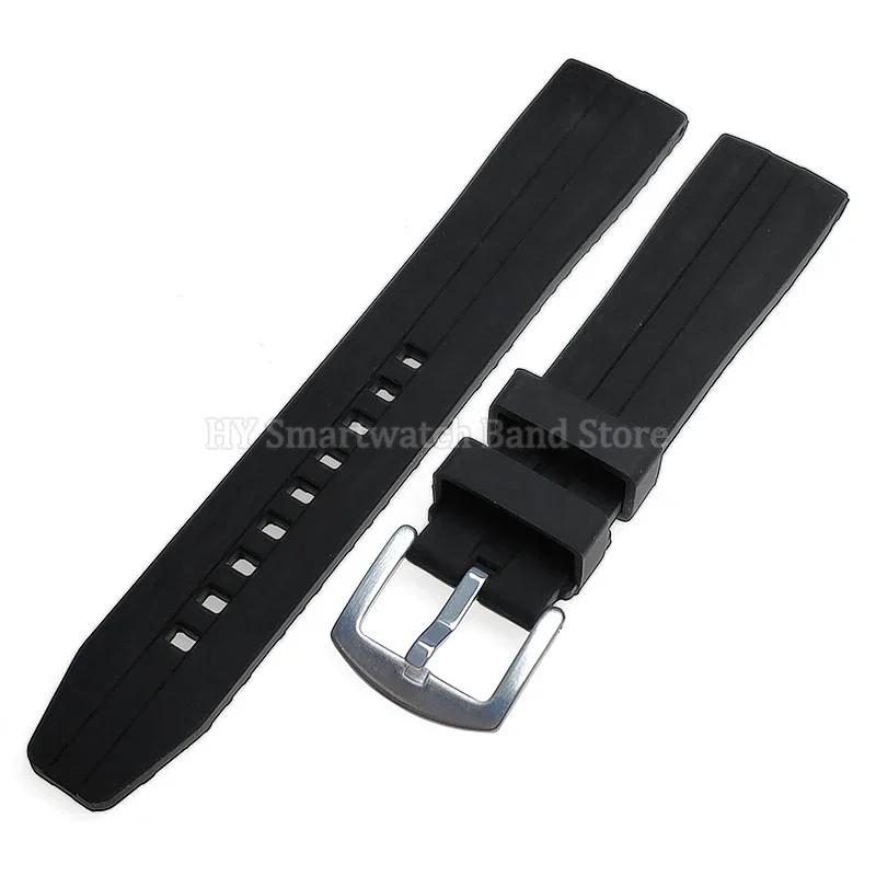 Extended Length Silicone Watch Strap 20mm 22mm for Seiko for Rolex Waterproof Rubber Wrist Band 14+9cm XL Big Size WatchBands