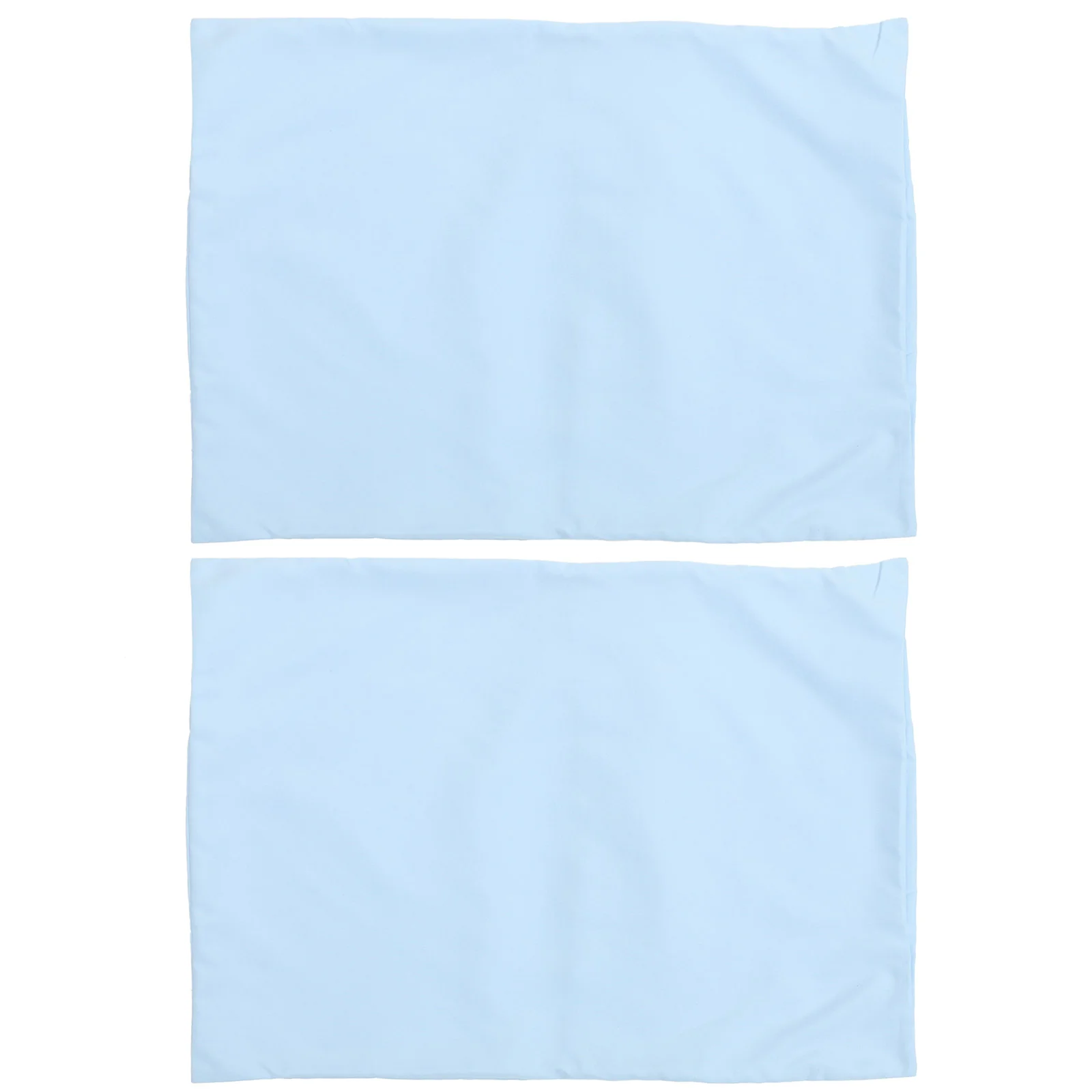 2 Pcs Microfiber Carded Pillow Travel Envelope Solid Color Children's Cases Pack White Cover Pillowcase Toddler Polyester