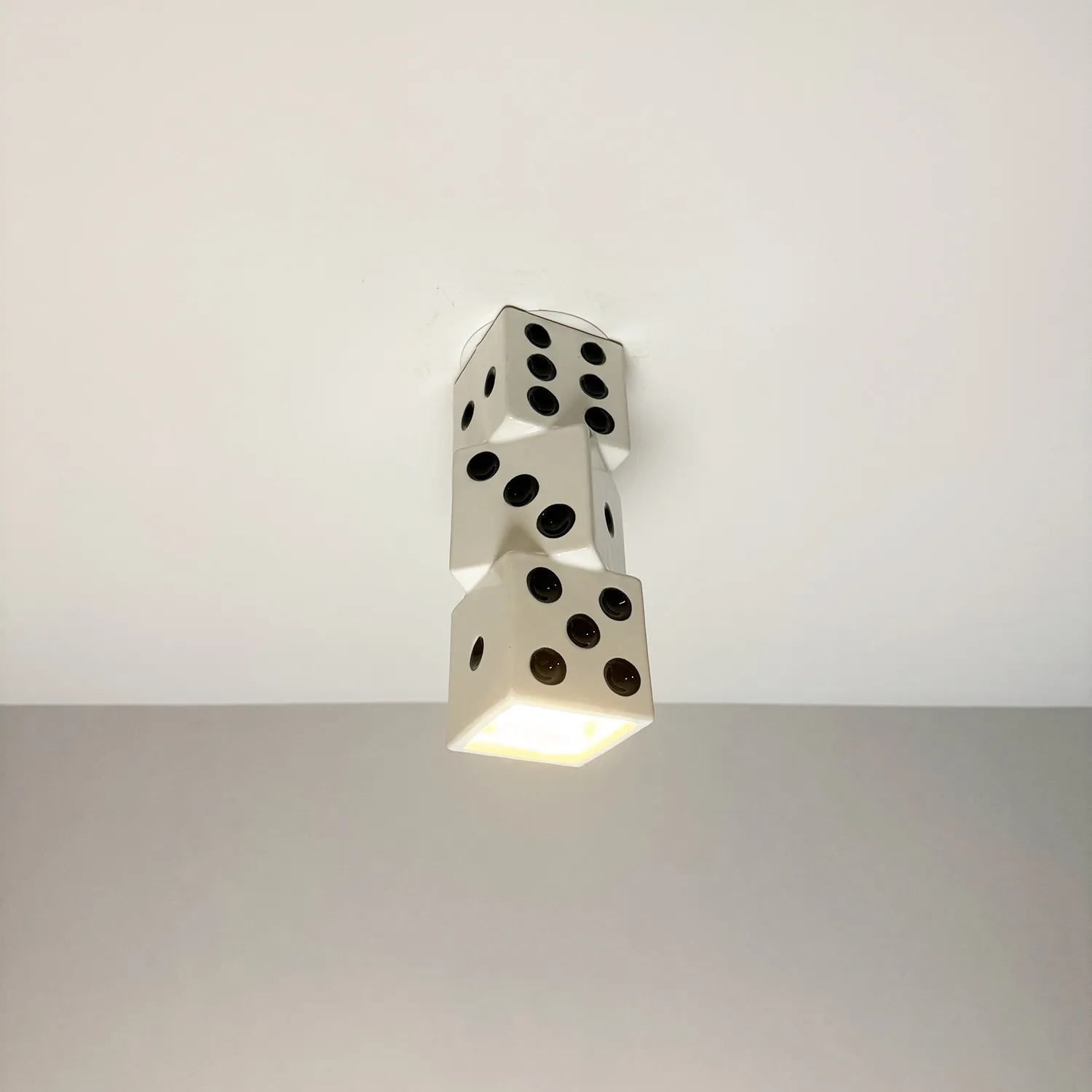 

Creative Ceramic Dice Embedded Tube Light Bar Dessert Shop Premium Atmosphere Entrance Corner Bar Ceiling Light