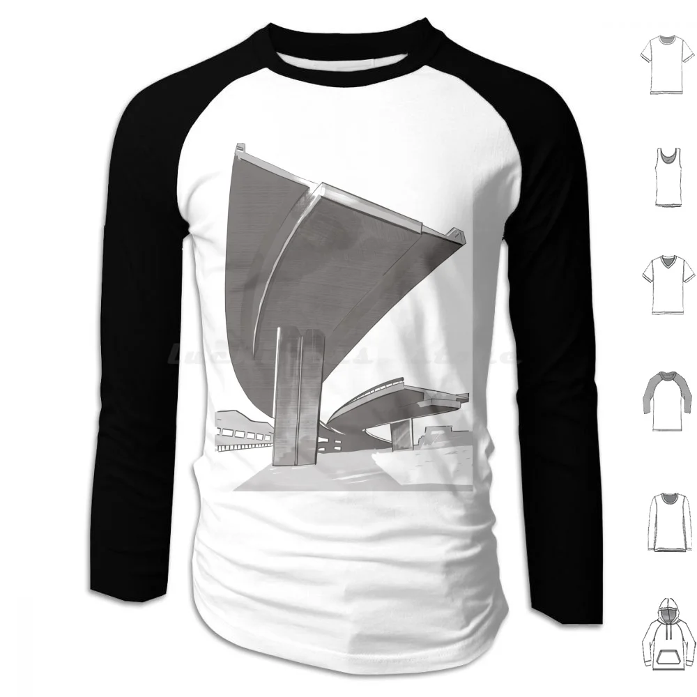 Unfinished Business Hoodies Long Sleeve Vintage Cape Town Bridges Highway Unfinished Business Black And White South