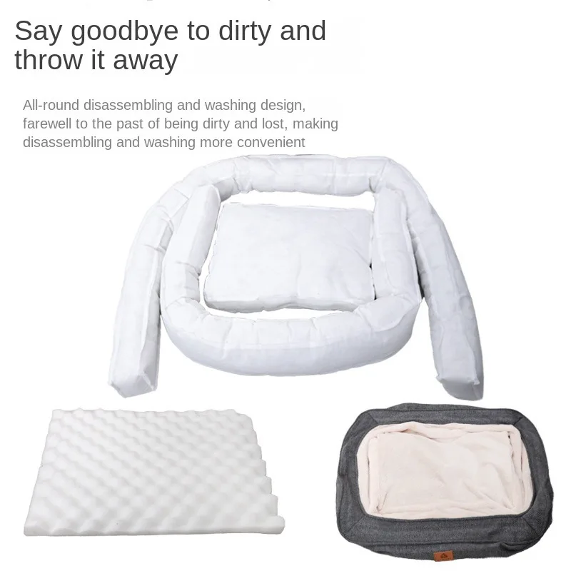 Orthopedic Dog Bed for Large Dogs - Removable Washable Cover and Waterproof Liner