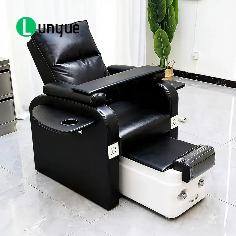Premium Beauty Chair with Adjustable Backrest Foot Pedal Massage Function for Spa Furniture