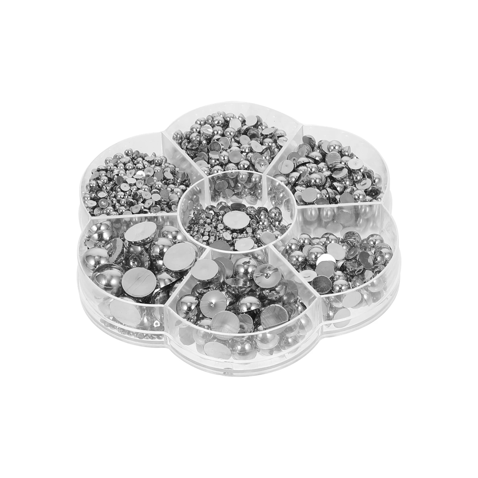 

Teardrop Imitation Pearls Jewelry DIY Craft Adornment Bracelet Beads Silver Resin Semicircle Accessories Fashion Creative Charm