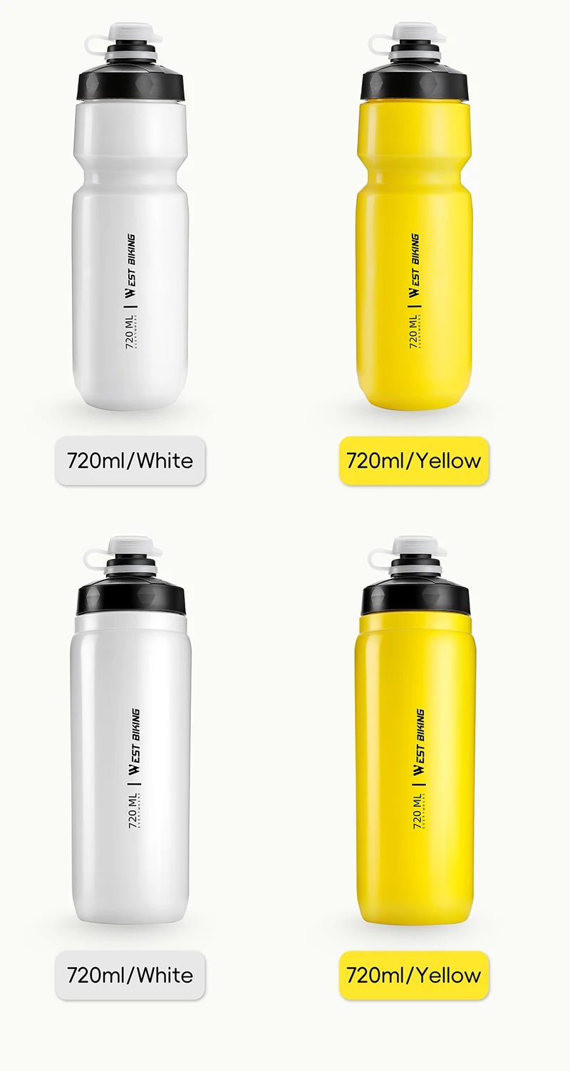 WEST BIKING 550/720ml Quetschbare Fahrrad-Trinkflasche Auslaufsicher BPA-frei Sportflasche für MTB Rennrad Outdoor Pendeln Radfahren – Detail 15
