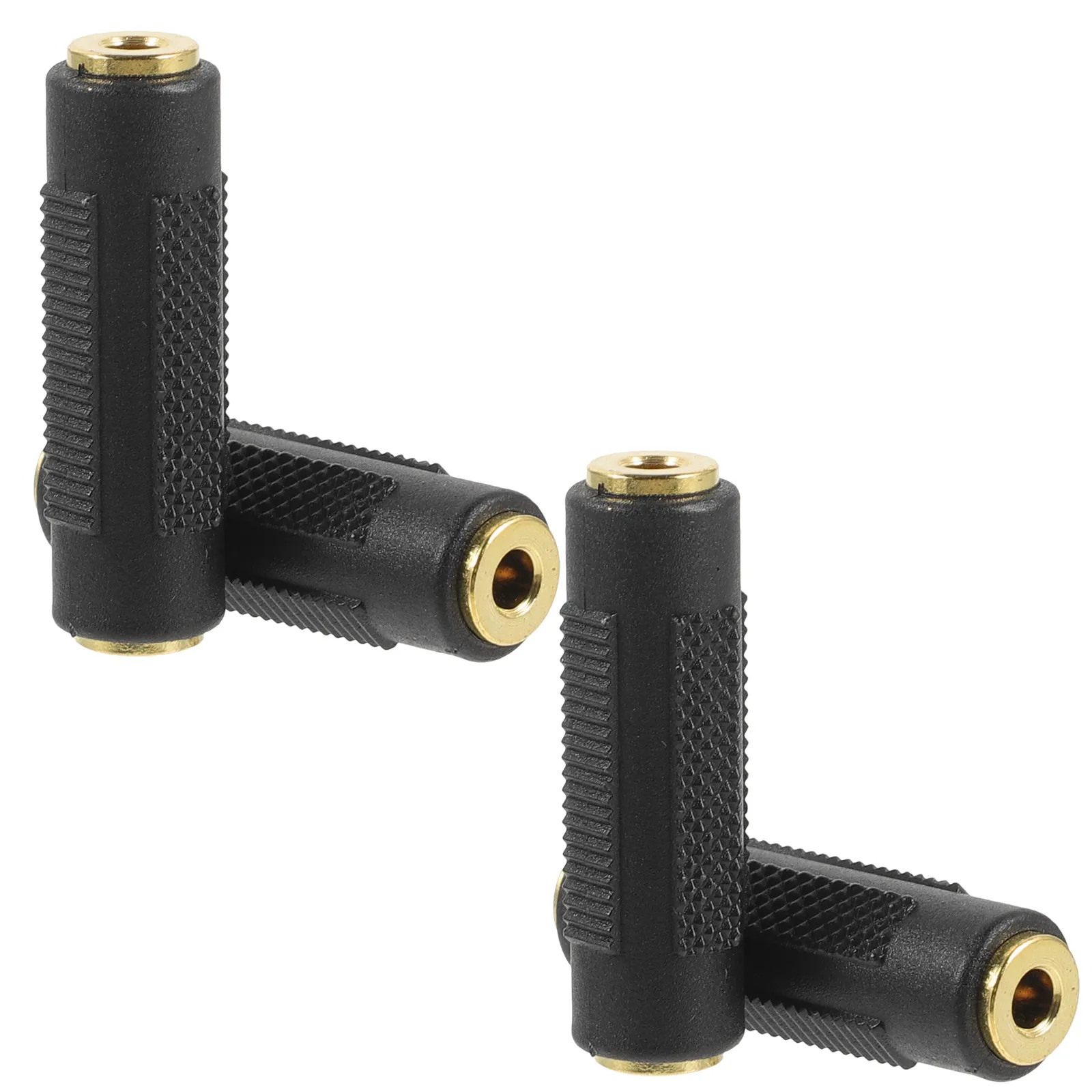 4Pcs 3.5mm Female to Female Audio Adapter Cable – Gold-Plated Stereo Mic Extension for Headphones