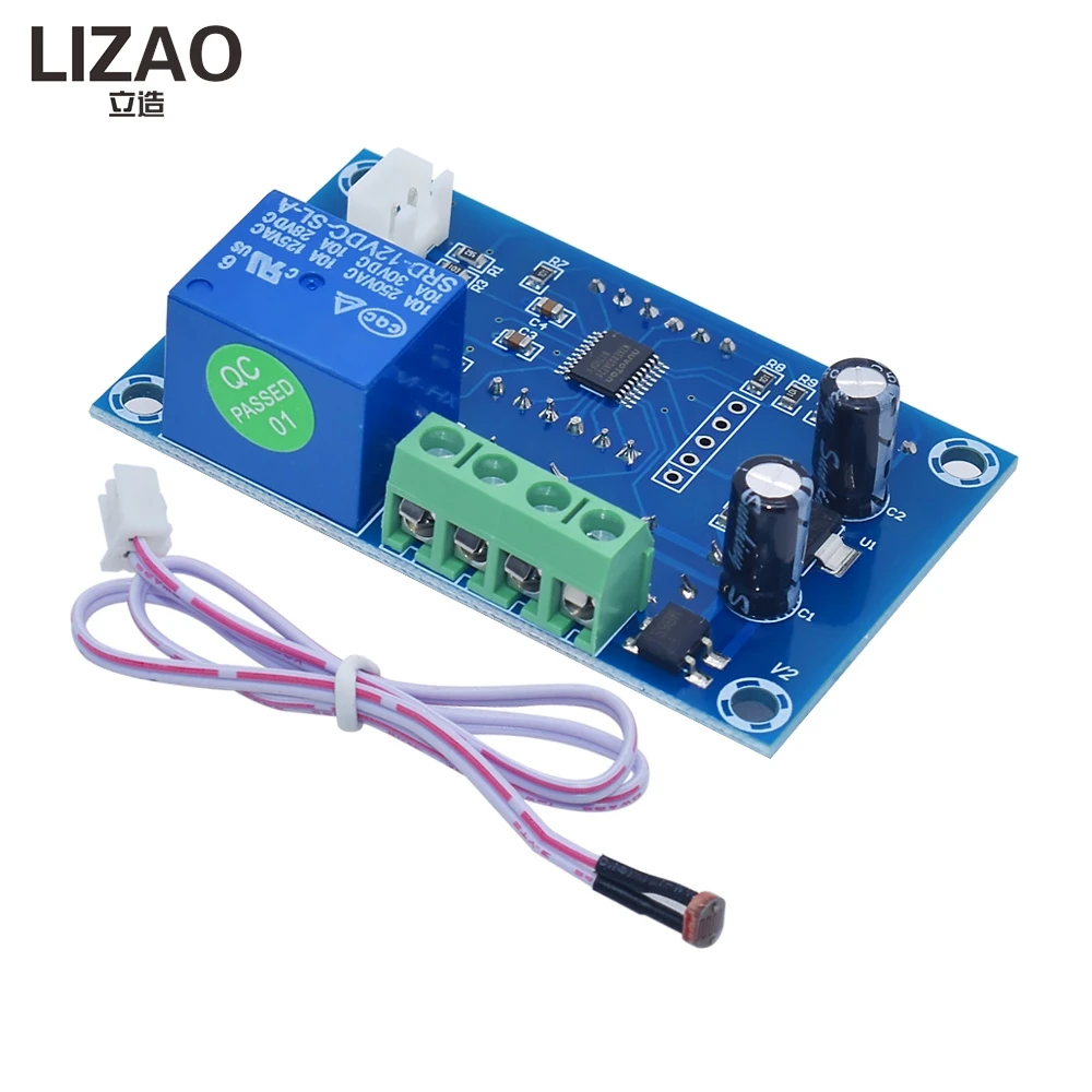 LIZAO Digital Display Light Sensitive Control Switch Module Automatic Street Lamp Controller with Photoresistor