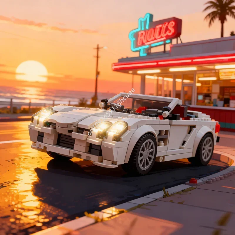 

345pcs MOC Mercedesesed SLR McLarenesd City Model Building Christmas Gifts Blocks Construction Assemble DIY Toy Creative Kids