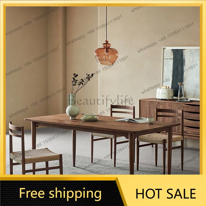 LSRestaurant Wood Dining Table Living Room Study Makeup Office Dining Table Lounge Reception Mesas De Comedor Kitchen Furniture
