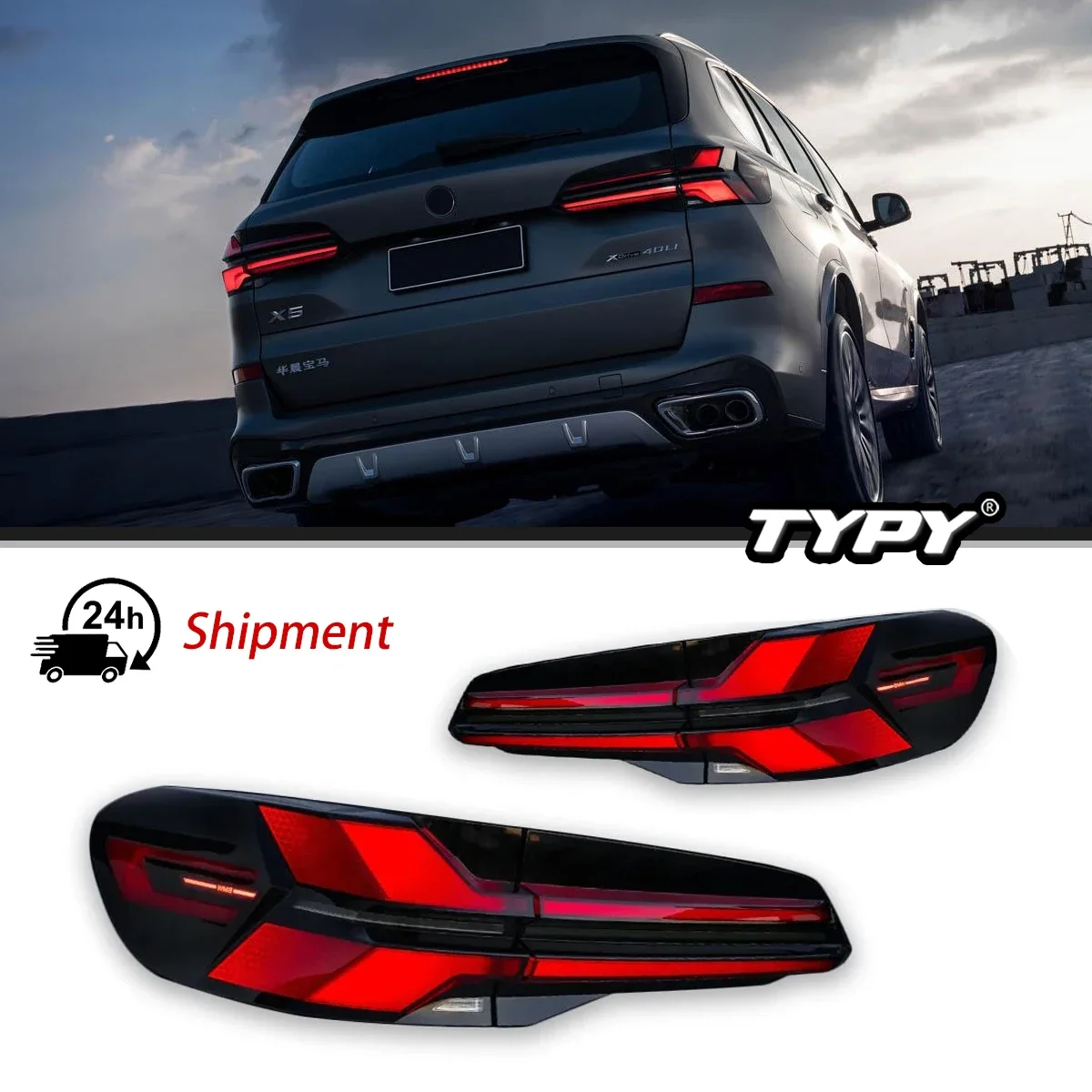 

Car Accessories LED Rear Lamp For BMW X5 G05 Tail Light 2018-2022 DRL Turn Signal Plug Play Brake Lamps