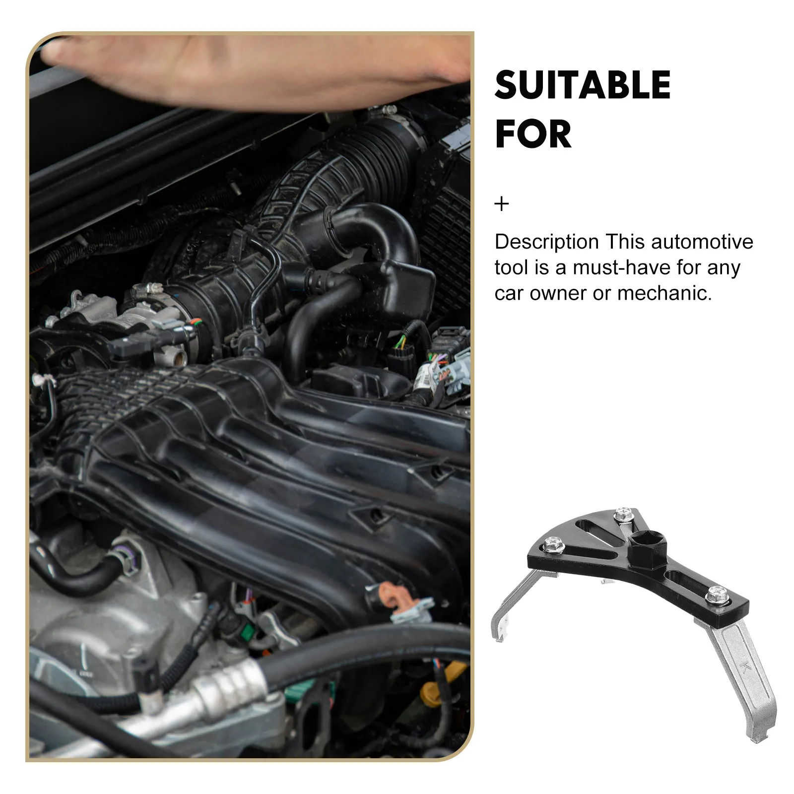 

Pump Removal Tool Heavy Duty Carbon Steel Three Claw Fuel Tank Lid Wrench for Auto Repair and Vehicle Disassembly