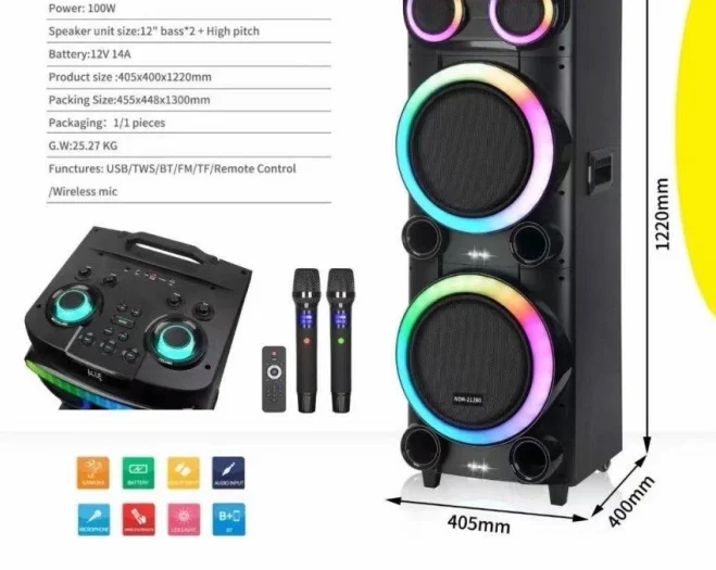 

High Quality Microphone Speaker Wireless Karaoke Speaker