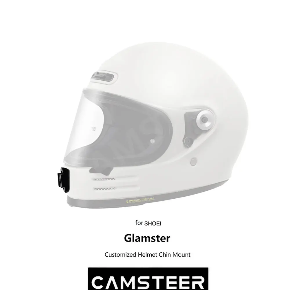 Shoei Glamster カスタマイズされたヘルメットあごマウントアルミ