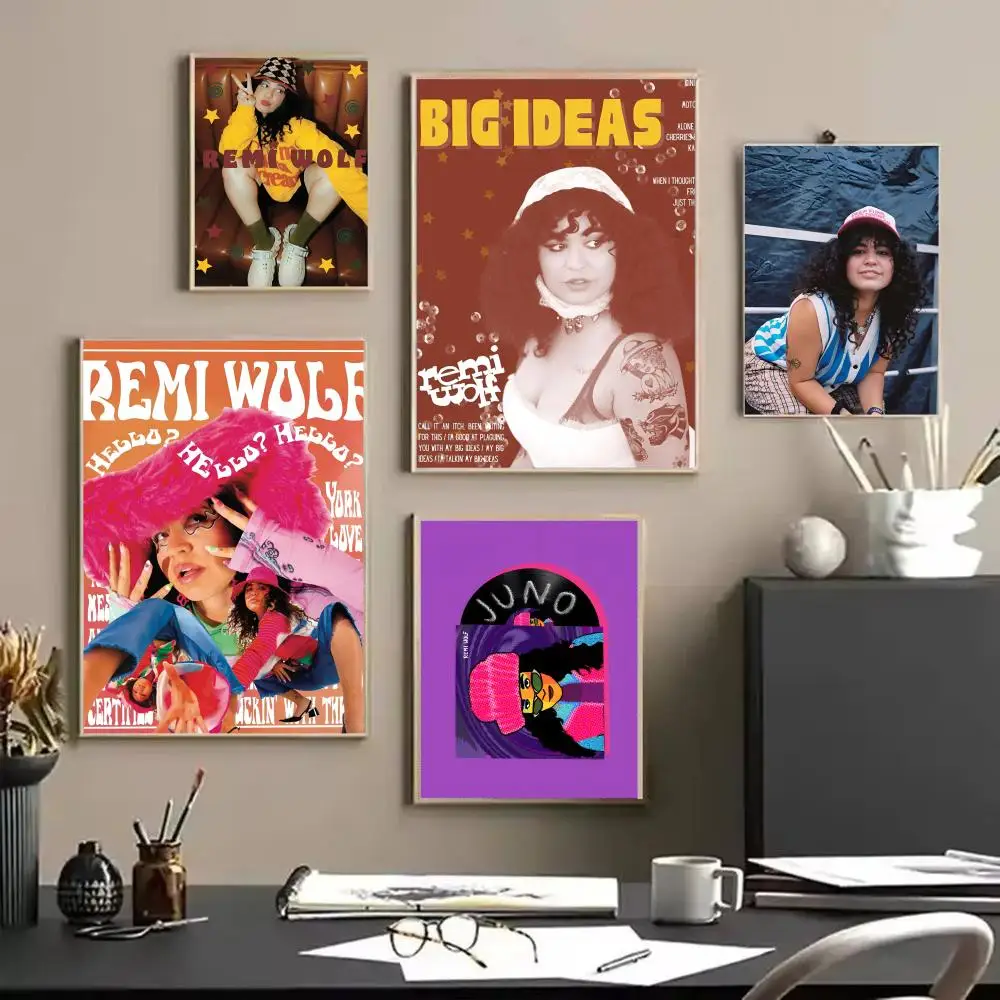 

Hot Singer R-Remi WolfS Painting Calligraphy HD Canvas Waterproof Wall Art Picture For Home Office Living Room Bedroom Gift