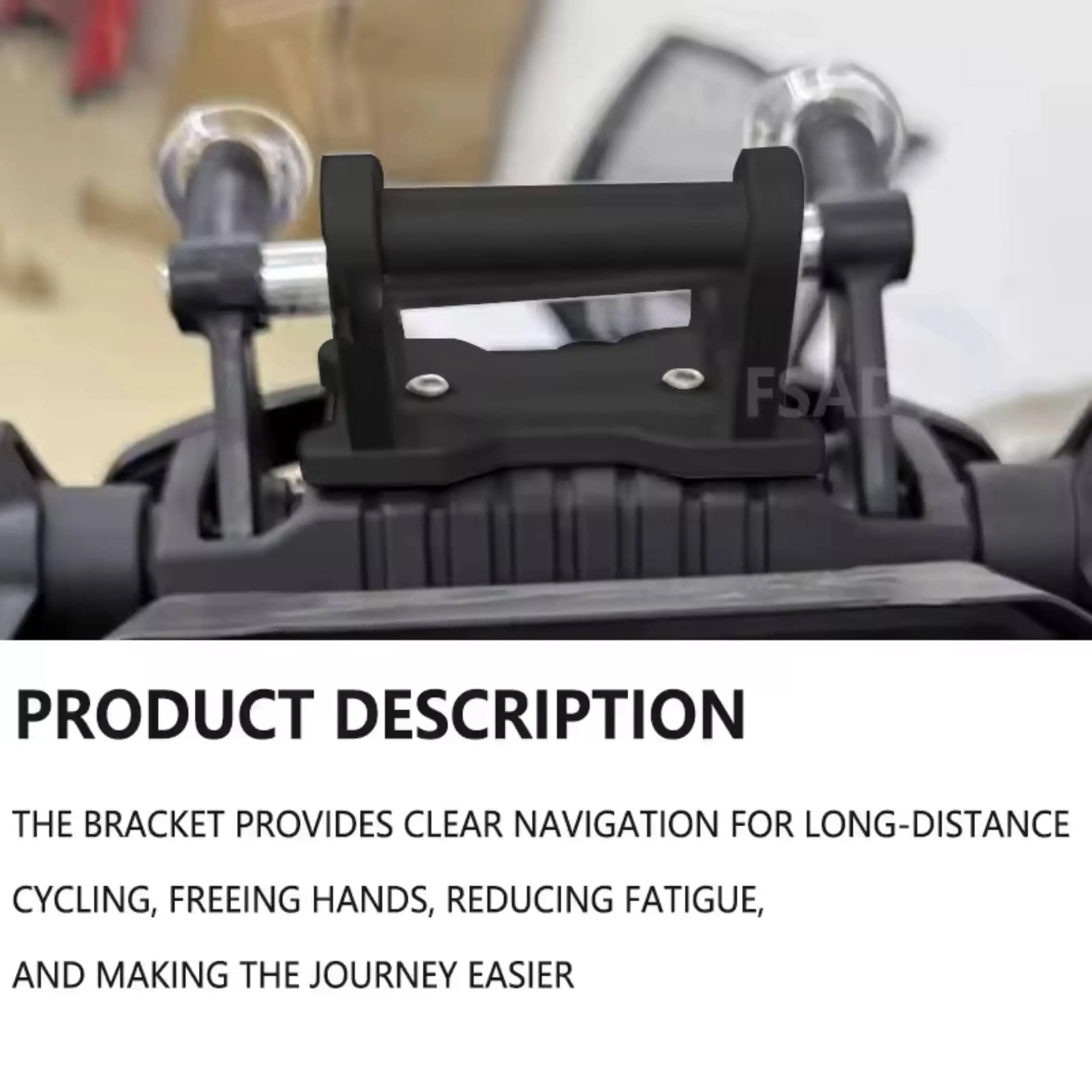 New Motorcycle Accessorie CNC aluminum GPS Phone Holder Stand Navigation New Extension Bracket For CFMOTO 450MT 450 MT 2024 2025 - view 2