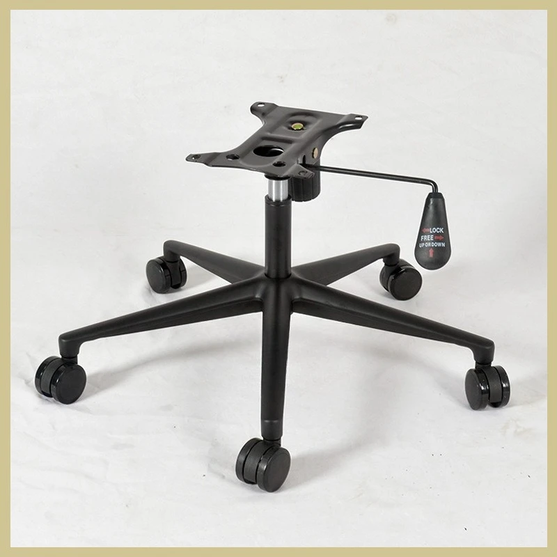 

Aluminum alloy die-casting five-star foot powder spraying black five-claw office swivel chair base