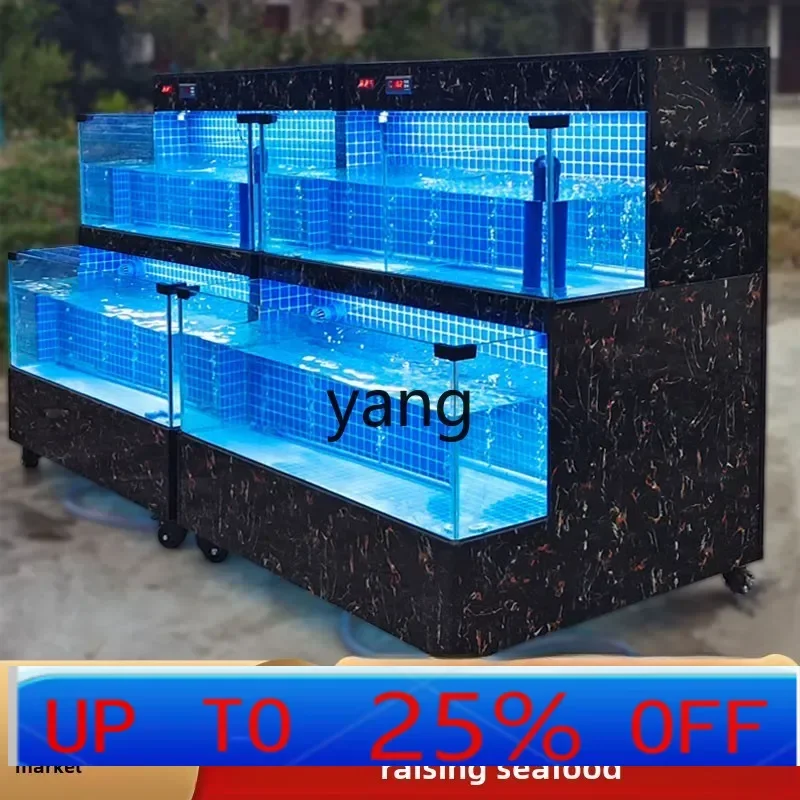LMMHotel Fish Tank Supermarket Shellfish Pool Aquatic Market Seafood Pool Commercial Mobile