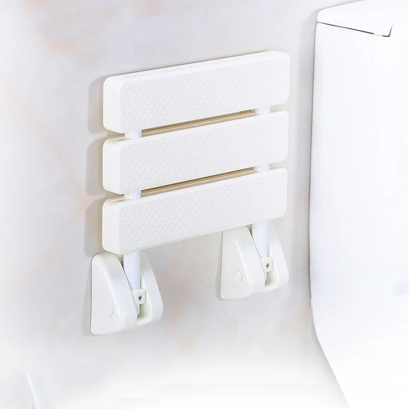 

Portable Plastic Bathroom Chair Folding Small Telescopic Stool Disabled Bedroom Wall Mounted Designer Tabouret Home Furniture